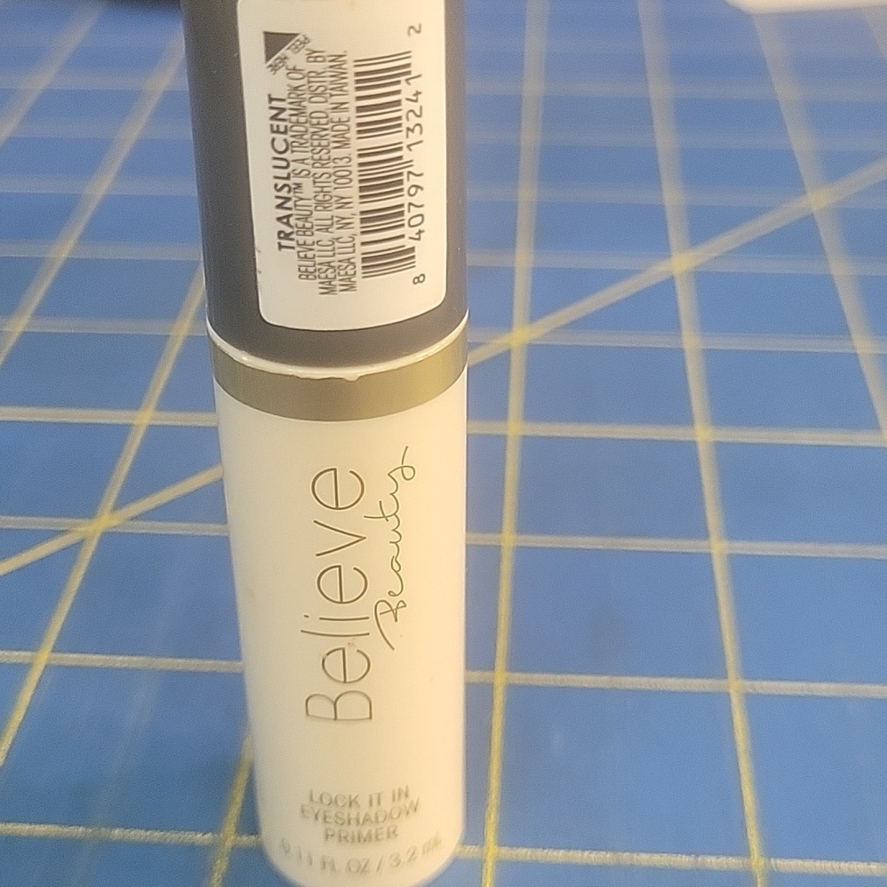 Believe Beauty Lock It In Eyeshadow Primer 3.2ml New Sealed Tube Translucent